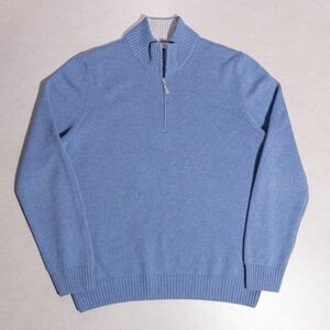 Gran Sasso Cashmere Lana Wool 1/4 Zip Sweater Italy Made Men's 50 M/L (22x27)